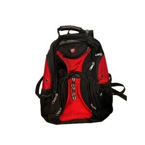 Swiss Gear 1900 Airflow Laptop Backpack Red Black